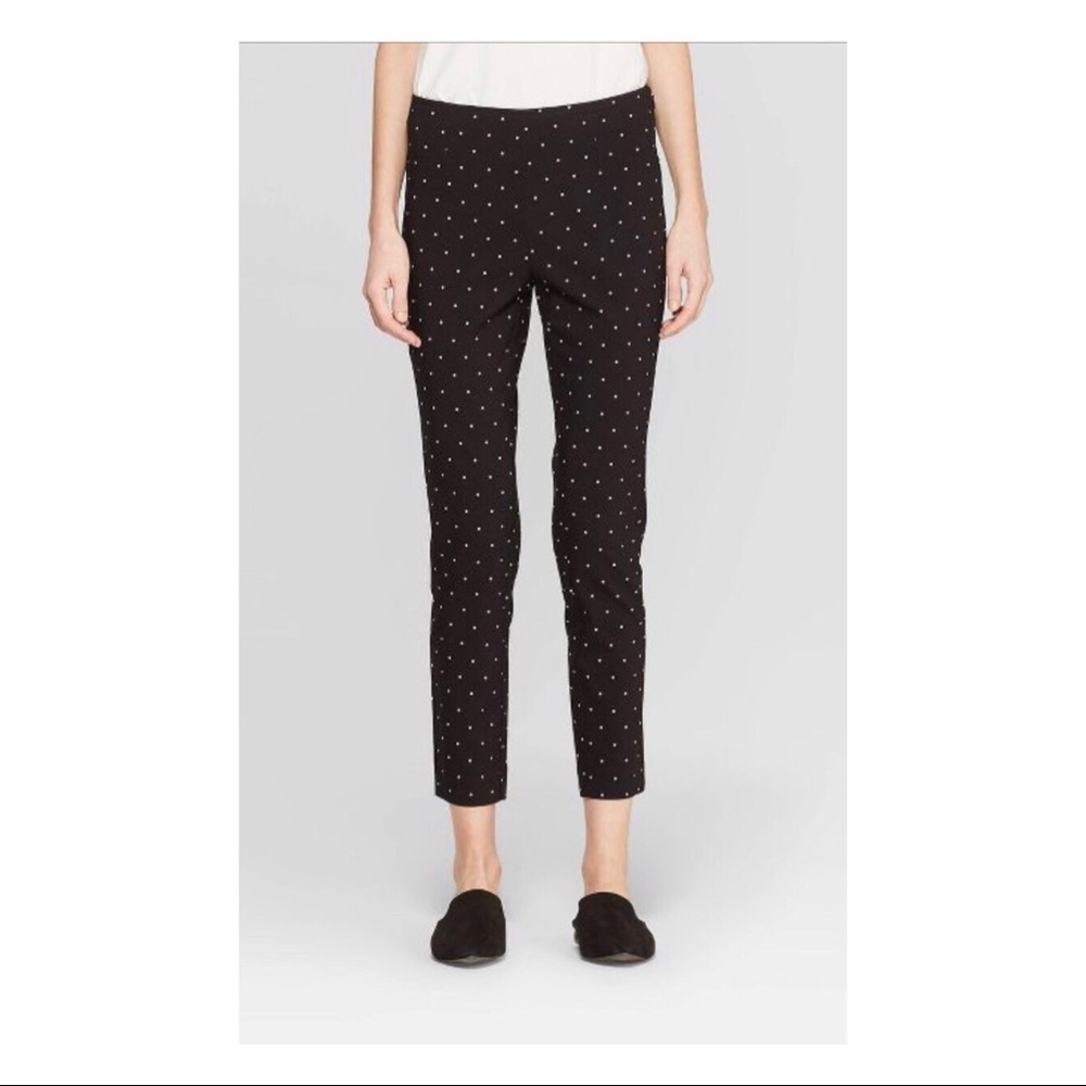 A New Day™️ High Rise PolkaDot Skinny Ankle Pants